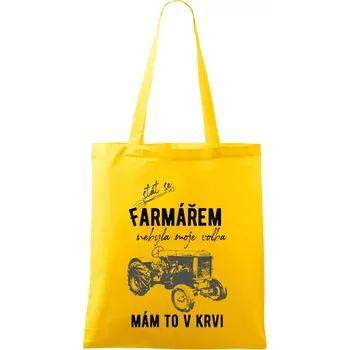 Stát se farmářem nebyla moje volba - Taška bavlněná - 42 x 38 cm ( Žlutá )