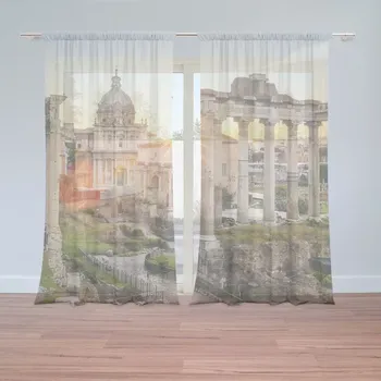 Záclona Sablio Záclony Řím Forum Romanum: 2ks 150x250cm
