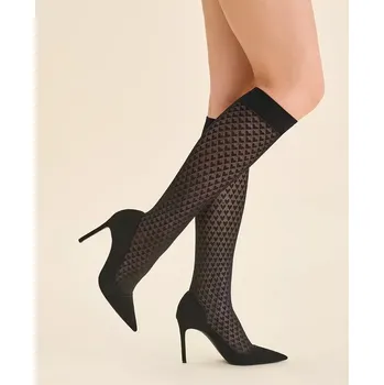 Dámské punčochy Dámské podkolenky Anya 60 DEN - Uni / černá