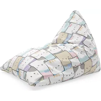Sedací pytel Sablio Sedací vak Triangl Barevná koťátka: 120 x 100 x 100 cm