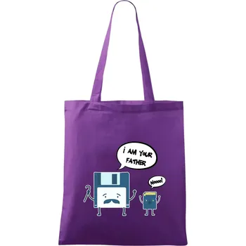 I am your father SD karta - Taška bavlněná - 42 x 38 cm ( Fialová )