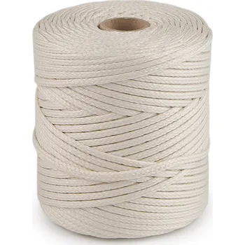 Stuha Oděvní šňůra PES Ø4 mm Varianta: 710 režná světlá, Balení: 100 m