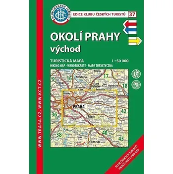 Okolí Prahy - východ 1:50 000/KČT 37 Turistická mapa