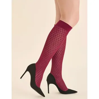 Dámské punčochy Dámské podkolenky Anya 60 DEN - Uni / bordová