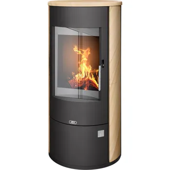 Krbová kamna ABX ASPEN 7 pískovec včetně horní desky, černý plech