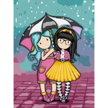 Set školních potřeb Malowanie po numerach - Look-Be Kind Kids 30x40cm