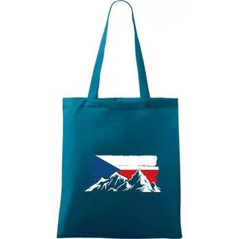 České hory - Taška bavlněná - 42 x 38 cm ( Petrolejová )