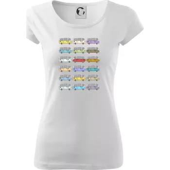 Dámské tričko Dovolená obytňákem - Dámské triko Pure - XS ( Bílá )