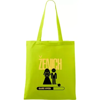 Drink team ženich - Taška bavlněná - 42 x 38 cm ( Limetková )