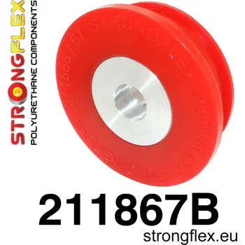 Silentblok nápravy 211867B: Rear diff mount - rear bush Red