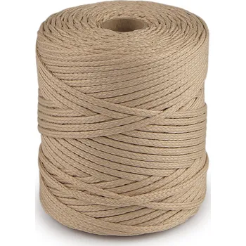 Příze Oděvní šňůra PES Ø4 mm Varianta: 770 režná, Balení: 100 m