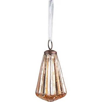 Vánoce Zlatá skleněná vánoční ozdoba - Ø 5*8 cm