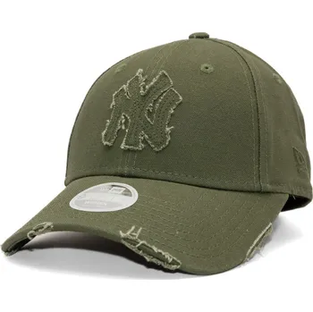 Módní doplněk Dámská Kšiltovka New Era - MLB Womens Distressed 9FORTY - NY Yankees - Rifle Green velikost One Size (56-59 cm)