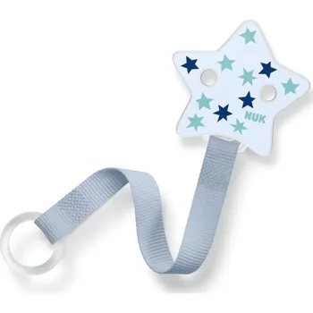 klip na dudlíky NUK Stužka na dudlík 3D - hvězdičky
