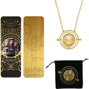 Záložka Harry Potter Set (Náhrdelník Obraceč času a záložka)
