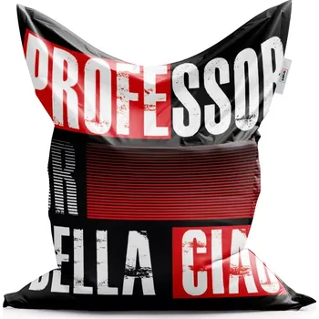 Sedací pytel Sablio Sedací vak La Casa de Papel Professor or Bella Ciao motiv 3 - 150x100 cm
