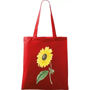 Slunečnice otočená - Taška bavlněná - 42 x 38 cm ( Červená )
