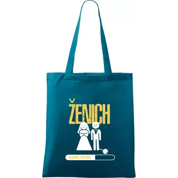 Drink team ženich - Taška bavlněná - 42 x 38 cm ( Petrolejová )