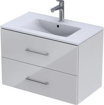 Koupelnový nábytek Skříňka pod umyvadlo CONCEPT 250 80x45,7x55 cm, 2 zásuvky, bílá