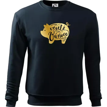 Zlaté prasátko - Mikina Essential dětská - 146 cm/10 let ( Námořní modrá (velmi tmavá - téměř černá) )