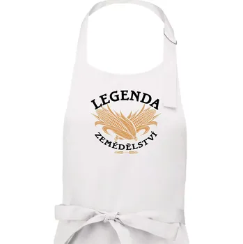 Kuchyňská zástěra Legenda zemědělství - Dámská zástěra na vaření - Univerzální velikost ( Bílá )