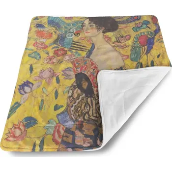deka Sablio Deka pro miminko Dáma s vějířem - Gustav Klimt - 80x100 cm