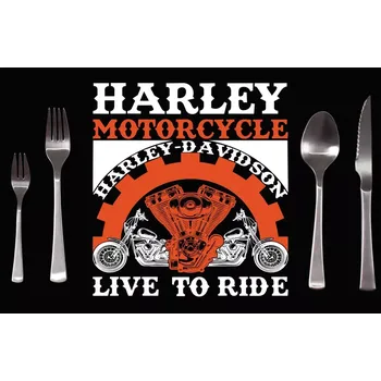 prostírání Sablio Prostírání Harley-Davidson Live to ride: 40x30cm