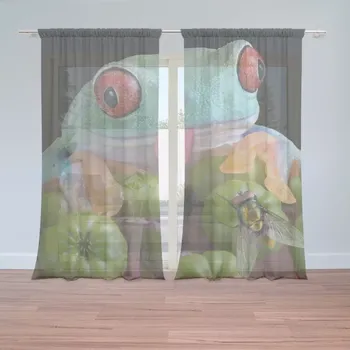 Záclona Sablio Záclony Veselá žába: 2ks 150x250cm