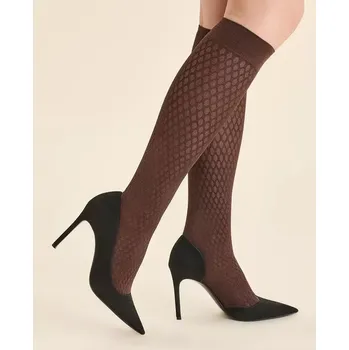 Dámské punčochy Dámske podkolienky Glam 60 den - Uni / čokoládová