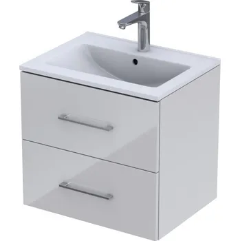 Koupelnový nábytek Skříňka pod umyvadlo CONCEPT 250 60x45,7x55 cm, 2 zásuvky, bílá