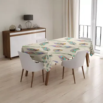 ubrus Sablio Ubrus Paví peříčka - 90x90 cm