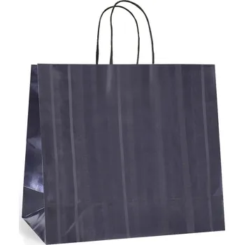 Nákupní taška Tmavě šedá luxusní taška Palermo 32x13x29 G111