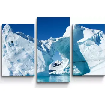 Obraz Sablio Obraz - 3-dílný Ledovce - 75x50 cm