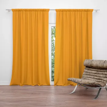 Závěs Sablio Závěs Neonová oranžová: 2ks 140x250cm