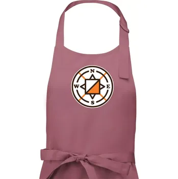 Kuchyňská zástěra Orientační běh - navigace - Dámská zástěra na vaření - Univerzální velikost ( Starorůžová )