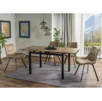 Jídelní stůl Rozkládací jídelní stůl IZYDOR - ořech / černý