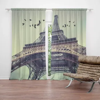 Závěs Sablio Závěs Eiffelova věž 3: 2ks 140x250cm