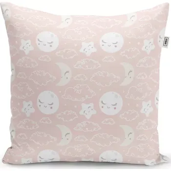Polštář Sablio Polštář Mráčky a měsíc - 40x40 cm