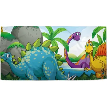 Osuška Sablio Ručník Dinosauři 3 - 50x100 cm