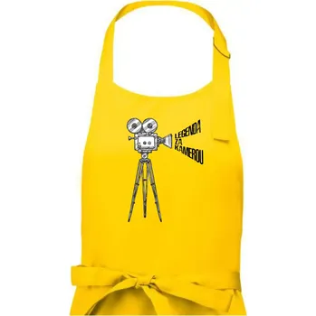Kuchyňská zástěra Legenda za kamerou - Pánská zástěra na vaření - Univerzální velikost ( Žlutá )
