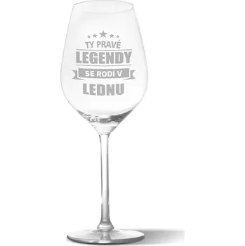 Víno Sablio Sklenička na víno Ty pravé legendy se rodí v lednu: 49 cl