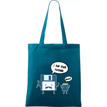 I am your father SD karta - Taška bavlněná - 42 x 38 cm ( Petrolejová )