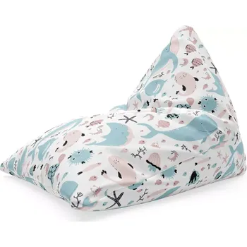 Sedací pytel Sablio Sedací vak Triangl Animovaný mořský svět: 120 x 100 x 100 cm