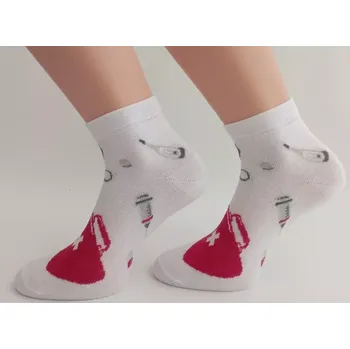 Dámské oblečení Dospělé ponožky Zdravotník - 42-46 / bílá