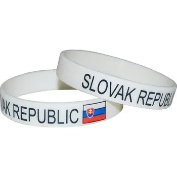 Náramek Silikonový náramek SPORT TEAM NÁRAMEK SILIKON SR 2 UNI Bílá, Černá