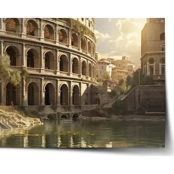 Plakát Sablio Plakát Řím Koloseum Art - 60x40 cm