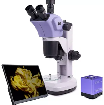 Mikroskop Stereomikroskop MAGUS Stereo D9T LCD (7-63x) s kamerou