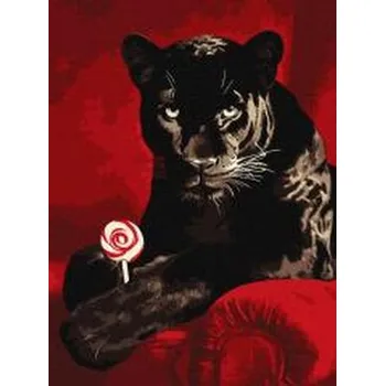 Set školních potřeb Malowanie po numerach - Słodki wygląd 30x40cm