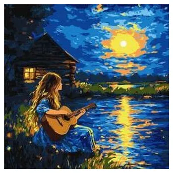 Set školních potřeb Malowanie po numerach - Dźwięki w ciemności