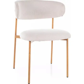 Jídelní židle Čalouněná jídelní židle DOMENICA 3 - světle béžová / dub